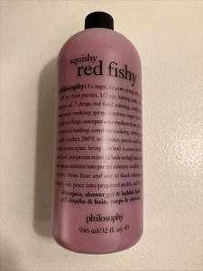 Philosophy Squishy Red Fishy Shampoo Schaumbad Duschgel 32 Unzen Neu Selten - Bild 1 von 6