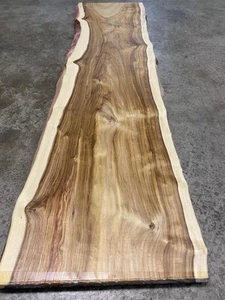 Great Canarywood Slabs,hard exotic wood pc. 54" from 13 1/2"to 15"x 1 3/8 "thick - Picture 1 of 15