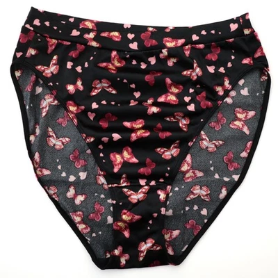 NEW Victoria's Secret VINTAGE Second Skin Satin Hi Leg Brief Panty LARGE - Image 1 of 4