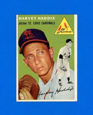 1954 Topps Baseball # 9 Harvey Haddix quase perfeito a quase perfeito-perfeito *ValueBC.eStore* - Imagem 1 de 2