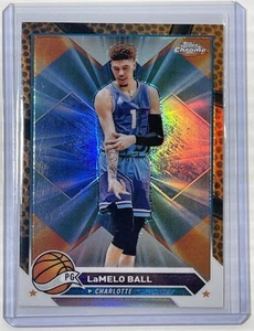 Balón de baloncesto LaMelo 2024-25 Topps cromado #41 naranja Charlotte Hornets - Imagen 1 de 3