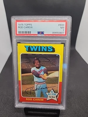 OPC Rod Carew 1975 PSA 7 casi nuevo - como nuevo #600  Foto 1 de 2