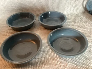 4 HLC FIESTA Fiestaware Blue 6 3/4” Bowl USA Dinner Set No Chips more Listed - Picture 1 of 8