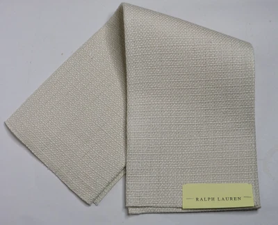 Ralph Lauren 24"X26" Remanente de Tela "Tejido de Pastos Marinos" Color Pergamino Foto 1 de 4