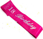 Oblique-Unique Schrpe 18. Geburtstag Happy Birthday (Pink)