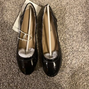 Amazon Loafer Flats Gr. 6 schwarz glänzend - Bild 1 von 2