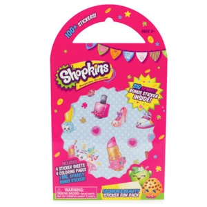 Shopkins Fashion Beauty Variety Fun Pack For Kids 100+ Stickers & Coloring Pages - Picture 1 of 5