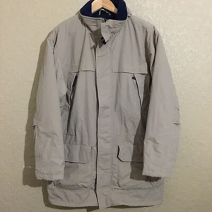 John Rich & Bros Woolrich Mens Medium Parka Fleece Lined Coat Jacket Full Zip - Picture 1 of 12