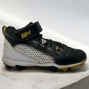 Zapato de béisbol Under Armour para hombre talla 7,5 Harper 6 Mid para hombre negro blanco dorado - Imagen 1 de 13