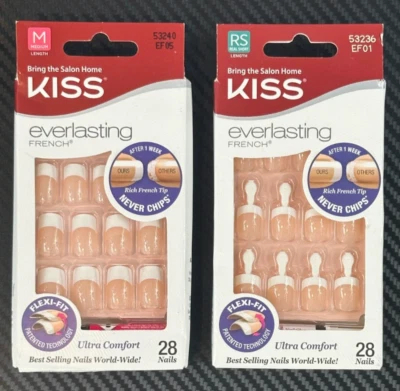 Kiss Everlasting French Medium & Real Short Length Ultra Comfort Nail 28 Each - Image 1 of 4