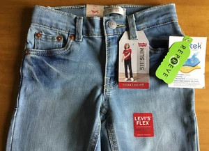Levi's Youth 511 Slim Flex Stretch ECO Performance Boys 5 REG Blue Jeans New! - Picture 1 of 9
