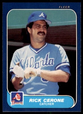 1986 Fleer Rick Cerone . Atlanta Braves #511 - Image 1 of 2