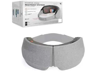 Sharper Image RealTouch Eye Mask Massager Hot & Cold + Bluetooth-Grey - Picture 1 of 8