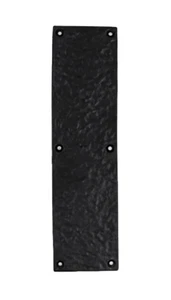 Cast Iron Push Plate for Door – Vintage Rustic Antique Black Heavy Duty Hardware - Picture 1 of 3
