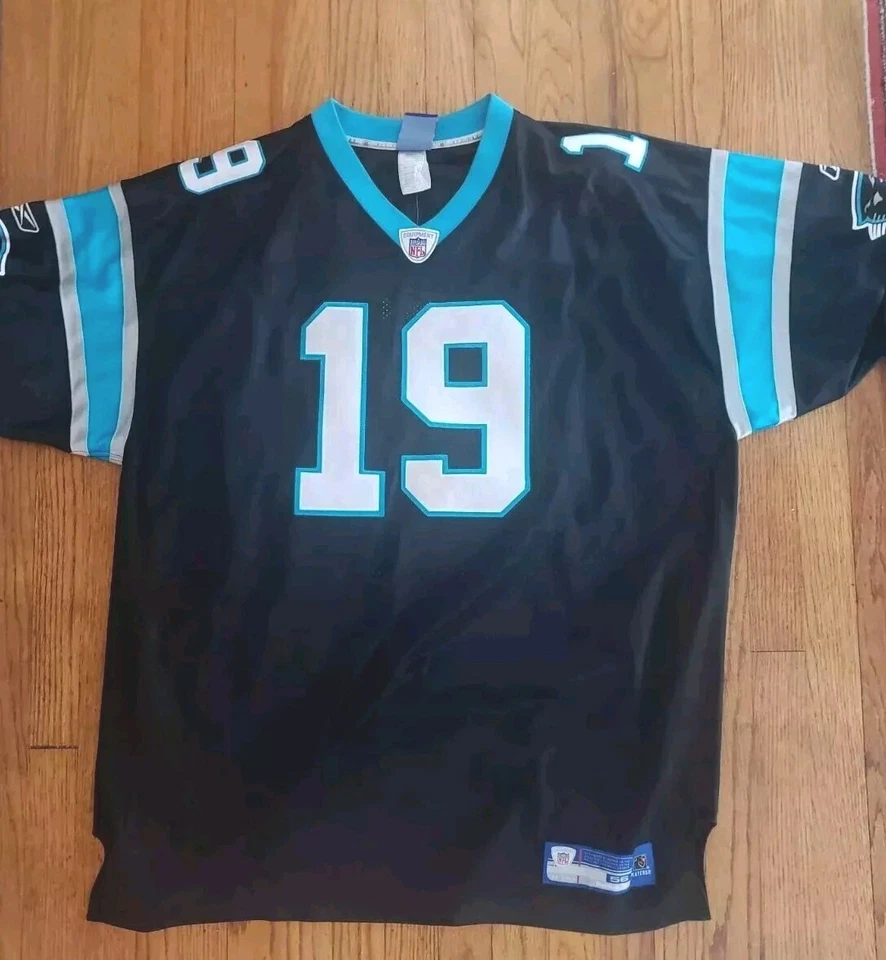 On-Field Authentic Keyshawn Johnson Carolina Panthers Jersey 56 3XL - Image 1 of 4