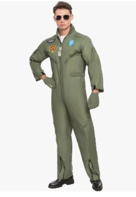 Maverick Flight Pilot Costume by Spooktacular Creations (Halloween) | MEN Size M - Image 1 of 4