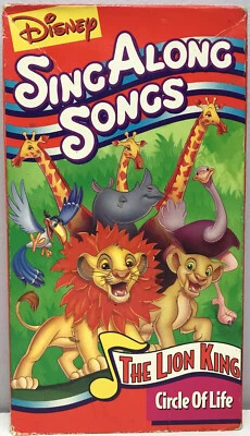 Disney Sing Along Songs Lion King Circle of Life VHS Video Tape Kids Classics - Image 1 of 4