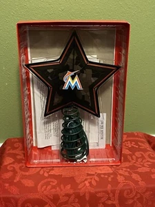 NEU Miami Marlins Mosaik Weihnachtsbaum Topper MLB Baseball Leuchtstern Neu im Karton - Bild 1 von 6