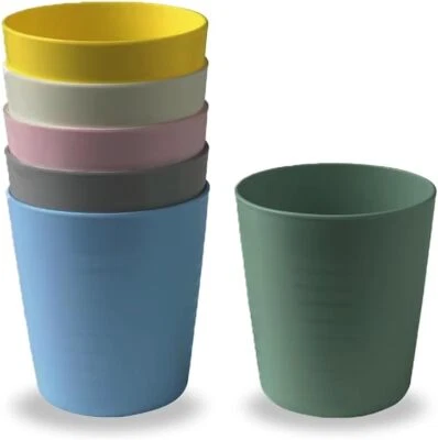 IKEA Kids Baby Plastic Cups – Colourful Feeding Beakers Set of 6 | Brand New