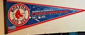 BOSTON RED SOX WORLD SERIES CHAMPS 04 VINTAGE FELT BASEBALL PENNANT MINT - Picture 1 of 1