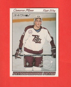 1995-96 Slapshot OHL PROMO # NNO Cameron Mann PETERBOROUGH PETES