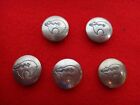 Vintage Navajo Sterling Button Covers Set Of 5