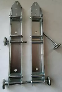 Garage Door Low Headroom Quick Turn Brackets with Steel Rollers - Pair - Picture 1 of 1