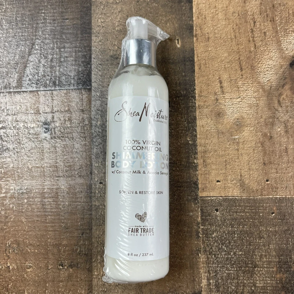 1x Shea Moisture 100 Virgin Coconut Oil Shimmering Body Lotion 8 Oz