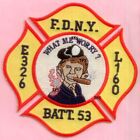 New York City Fire Dept Engine 326 échelle 160 bataillon 53 patch