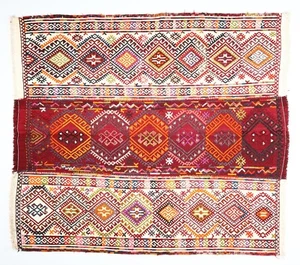 Alfombra Kilim tribal tejida a mano vintage - auténtica decoración de piso única en su clase - Imagen 1 de 12