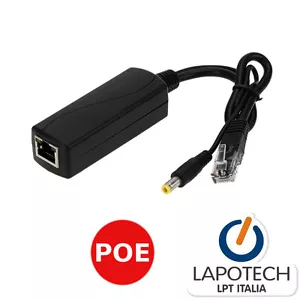 SPLITTER POE RJ45 12V 48V PER IP CAMERA 802.3AF 12 V 48 V 10/100 PER SWITCH NVR - Foto 1 di 2