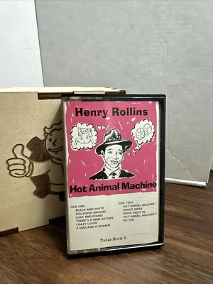 Henry Rollins-Hot Animal Machine Cassette Tape Texas Hotel Records 1987 - Image 1 of 4