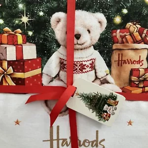 Harrods Bear Tea Towel 100% Cotton - Picture 1 of 7