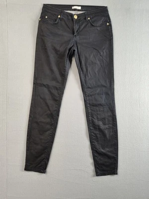 Versace коллекции женщин джинсы 26 черный подъем 5 карманов эластичной логотип дизайнер - Изображение 1 из 4