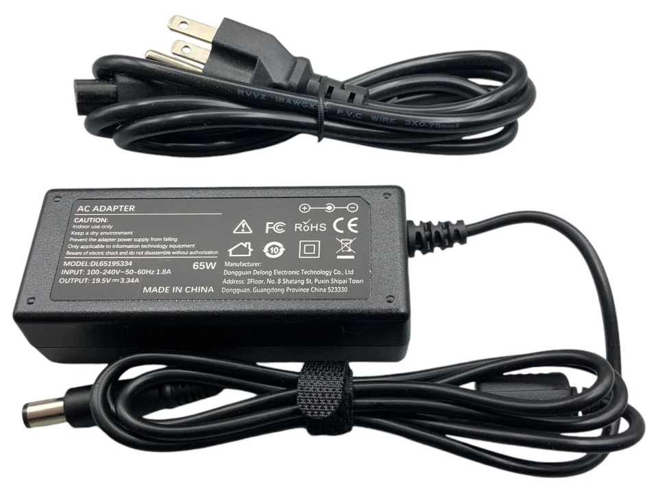 65w AC Adapter Charger for Dell Inspiron 22 3265 3264 3263 Laptop Power Supply