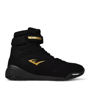 EVERLAST PRO ELITE BOXING BOOTS BLACK SIZE 8.5 EU 42.5 RRP £99.99 - Picture 1 of 6