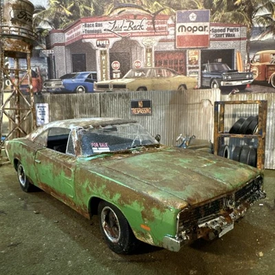 1969 Dodge Charger - Barn Find Cars - 1:18 DIECAST - Weathered - Image 1 of 4