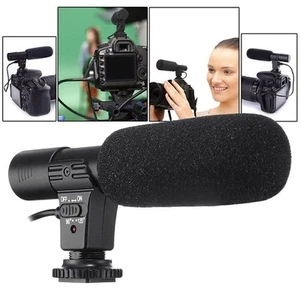 3.5mm DV Stereo Microphone Mic For Nikon D7000 D300s D5100 D5300 D3300 D3200 - Afbeelding 1 van 11