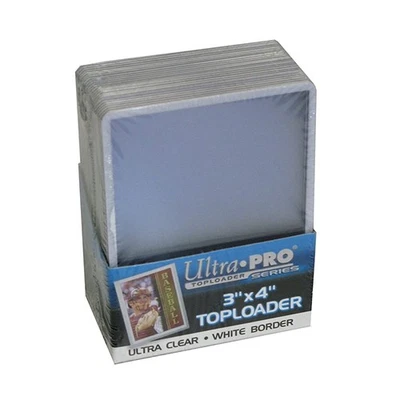Ultra Pro 3" X 4" White Border Toploader 25ct - Image 1 of 2