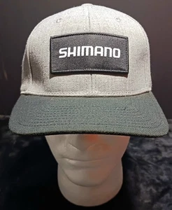 SHIMANO Patch 85% Acrylic 15% Wool Brushed Twill Snapback Cap HatNew - Picture 1 of 6