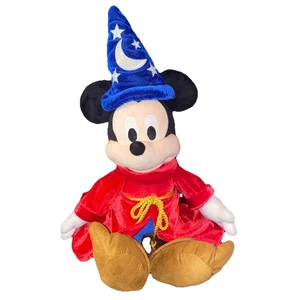 Disney Fantasia Sorcerer Mickey Mouse 24” Stuffed Plush NWT - Picture 1 of 3
