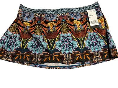 Kenneth Cole Multi Print Swim Skirt Bottom Women's size M - Image 1 of 3