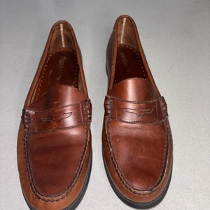 Sebago Women's Brown Leather Penny Loafers Size 12M - Picture 1 of 6