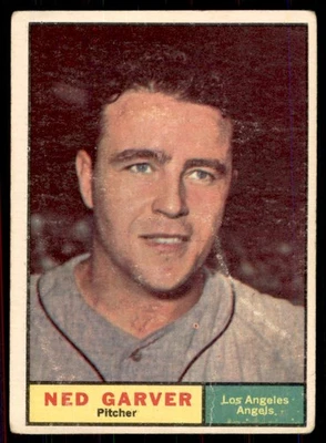 1961 TOPPS NED GARVER ЛОС-АНДЖЕЛЕС АНГЕЛЫ #331 VG - Изображение 1 из 2