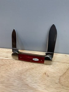 CASE XX  2018 USA 52131 CANOE Candy Apple Red Handles  Canoe - Picture 1 of 16