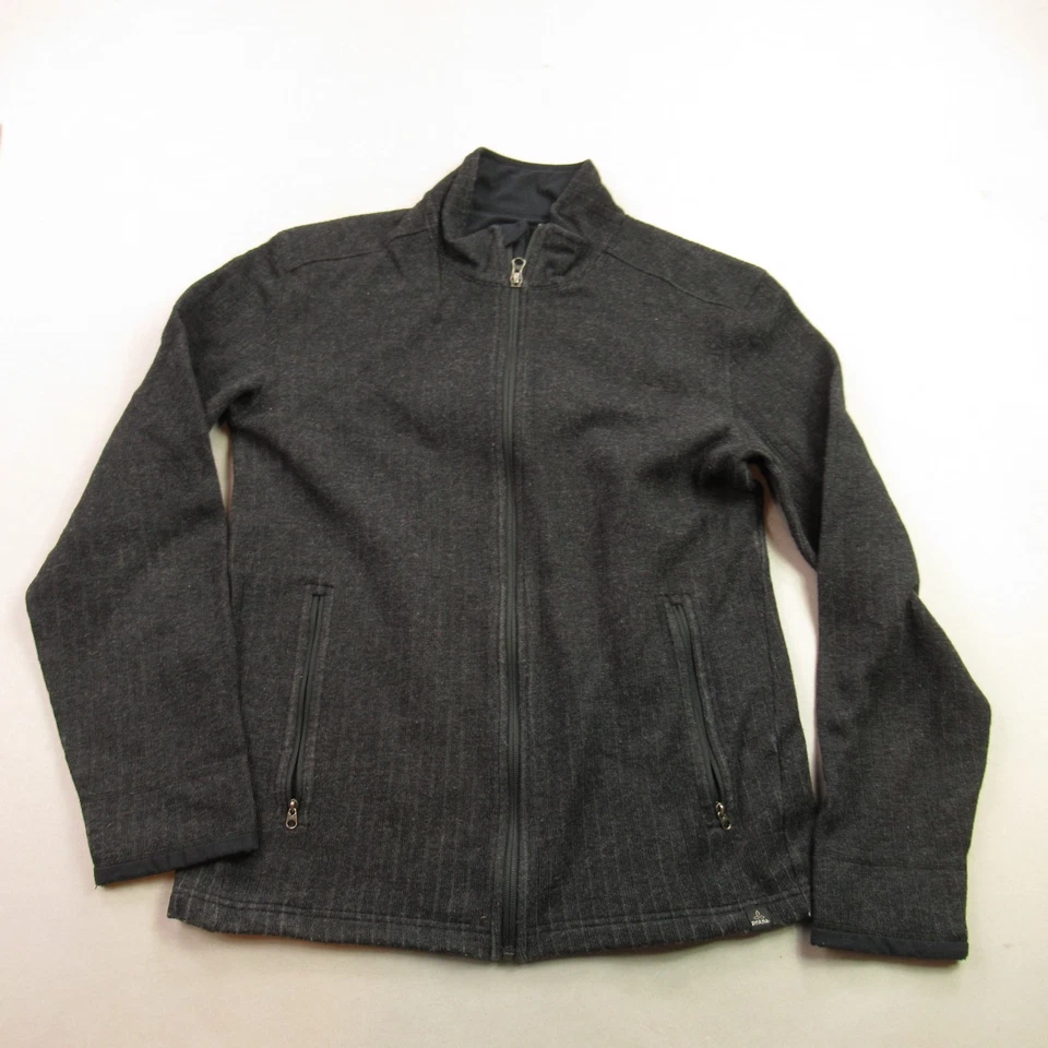 Куртка женская Prana средний размер с длинным рукавом карманы на молнии легкая повседневная серая - Изображение 1 из 4