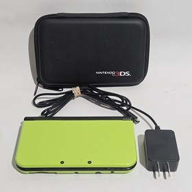 New Nintendo 3DS XL Lime Green Console System With Charger Tested Works!