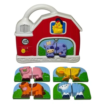 Vintage 2004 LeapFrog Fridge Farm Magnetic Animal Set Barn Toy Complete Tested - Image 1 of 4