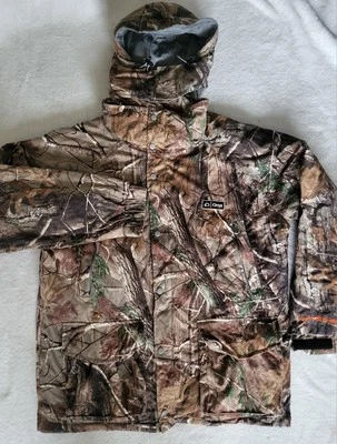 Artic Shield Jacket Men's XL Realtree Onyx Waterproof Hunting Camouflage Hooded - Image 1 of 4