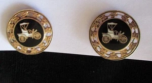 Vintage Ohrclips Antik Modell T Autos - Bild 1 von 4